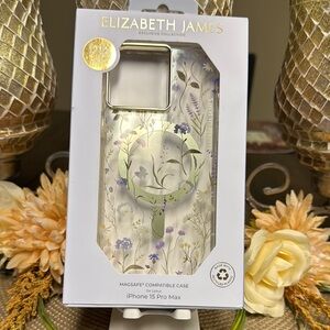 Elizabeth and James Floral iPhone 15 Pro Max Case - Clear